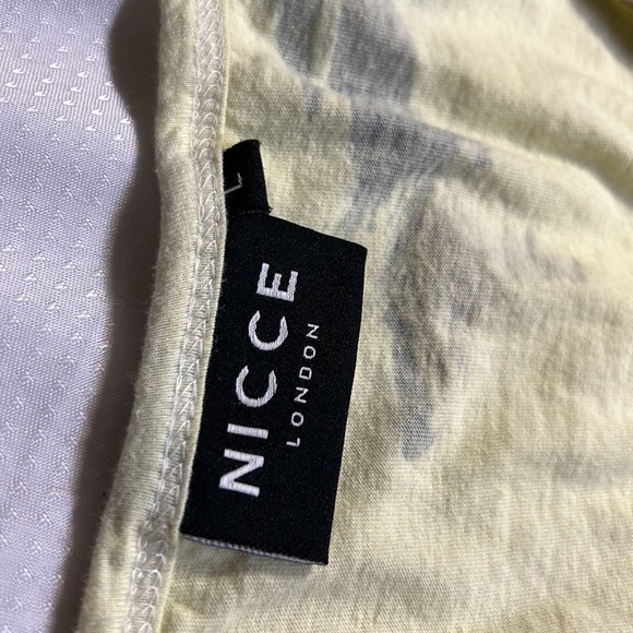 Nicce London Tank Top Muscle shirt Large Asis Light Yellow Camo - Picture 3 of 9
